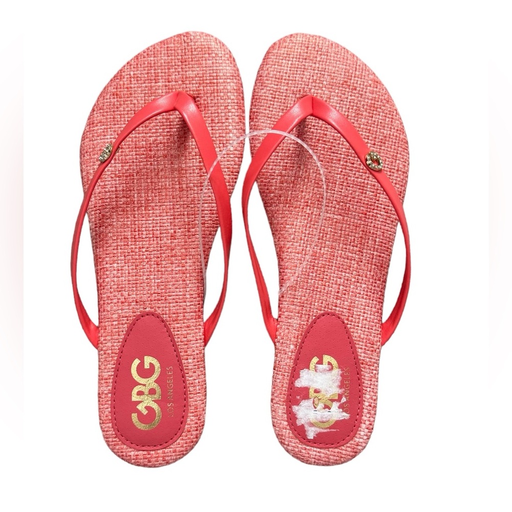 GBG LOS ANGELES ORANGE, FLIP-FLOPS, size 5.5